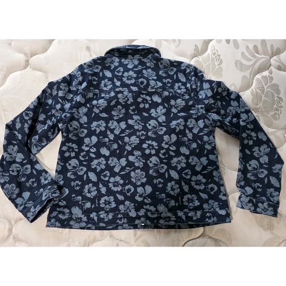 Quacker‎ Factory Floralicious Snap Front Jacket 681255 Medium - Picture 14 of 16